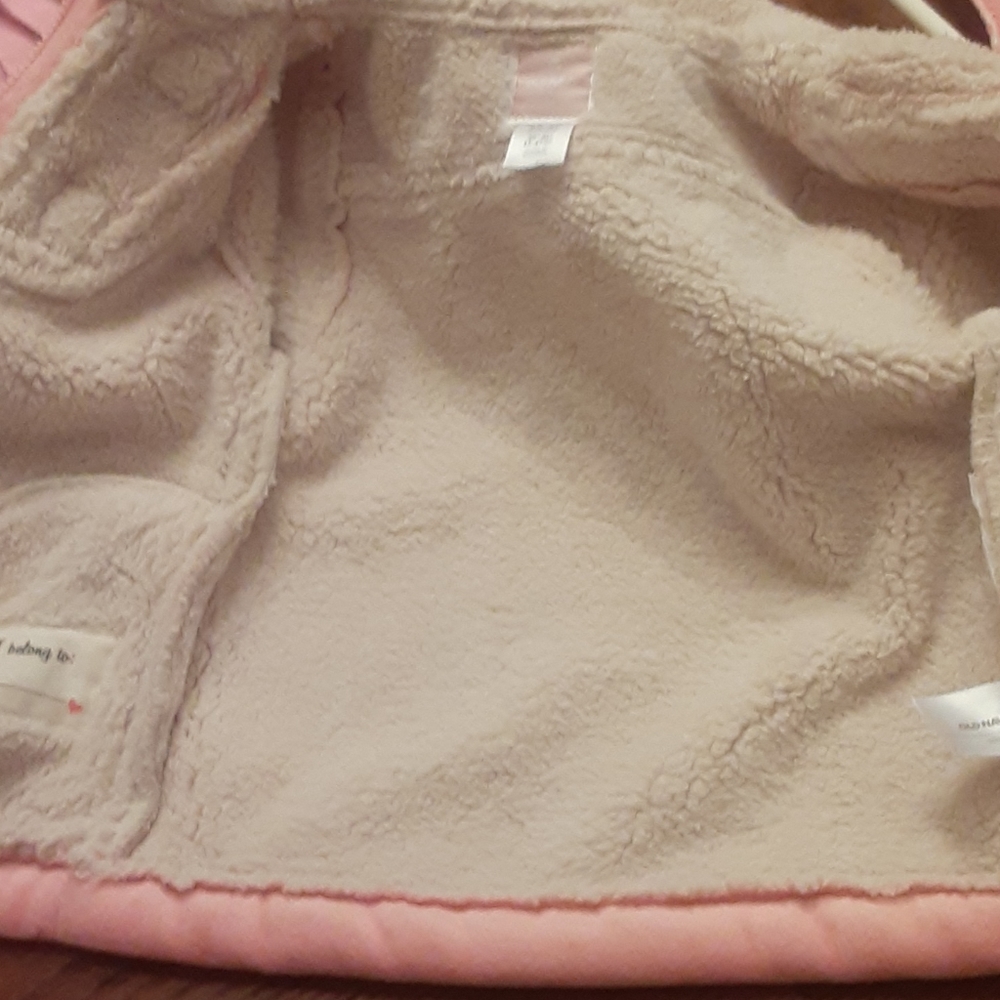 Old Navy faux suede hooded infant jacket - Picture 7 of 10